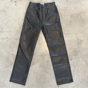 Agolde Recycled Leather Fitted 90's in Detox